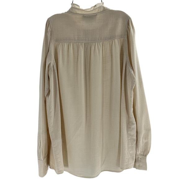 Hatch Lightweight Ivory Sydney Blouse Size 1 - Picture 3 of 4